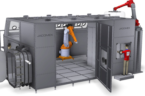 Sistema de Glovebox de Gran Volumen Jacomex con Gas Inerte bajo Presión Positiva o Negativa