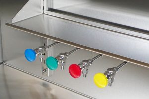 Dispensación de disolventes para cajas de guantes