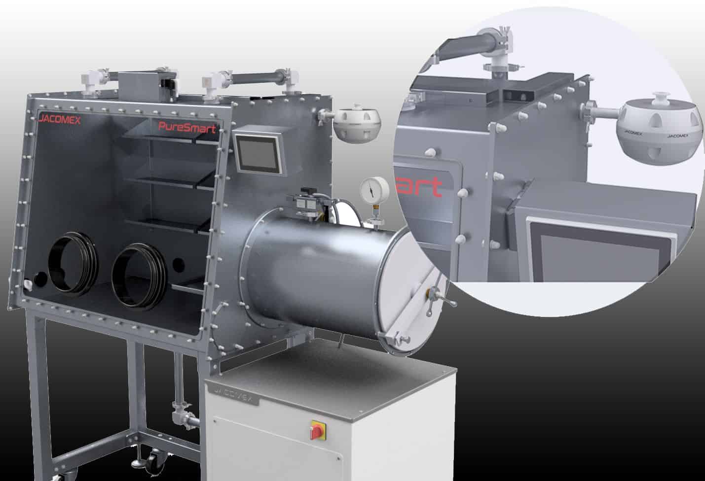 Our «Dry» Control Valve Mounted on a Glove Box Has Been Validated