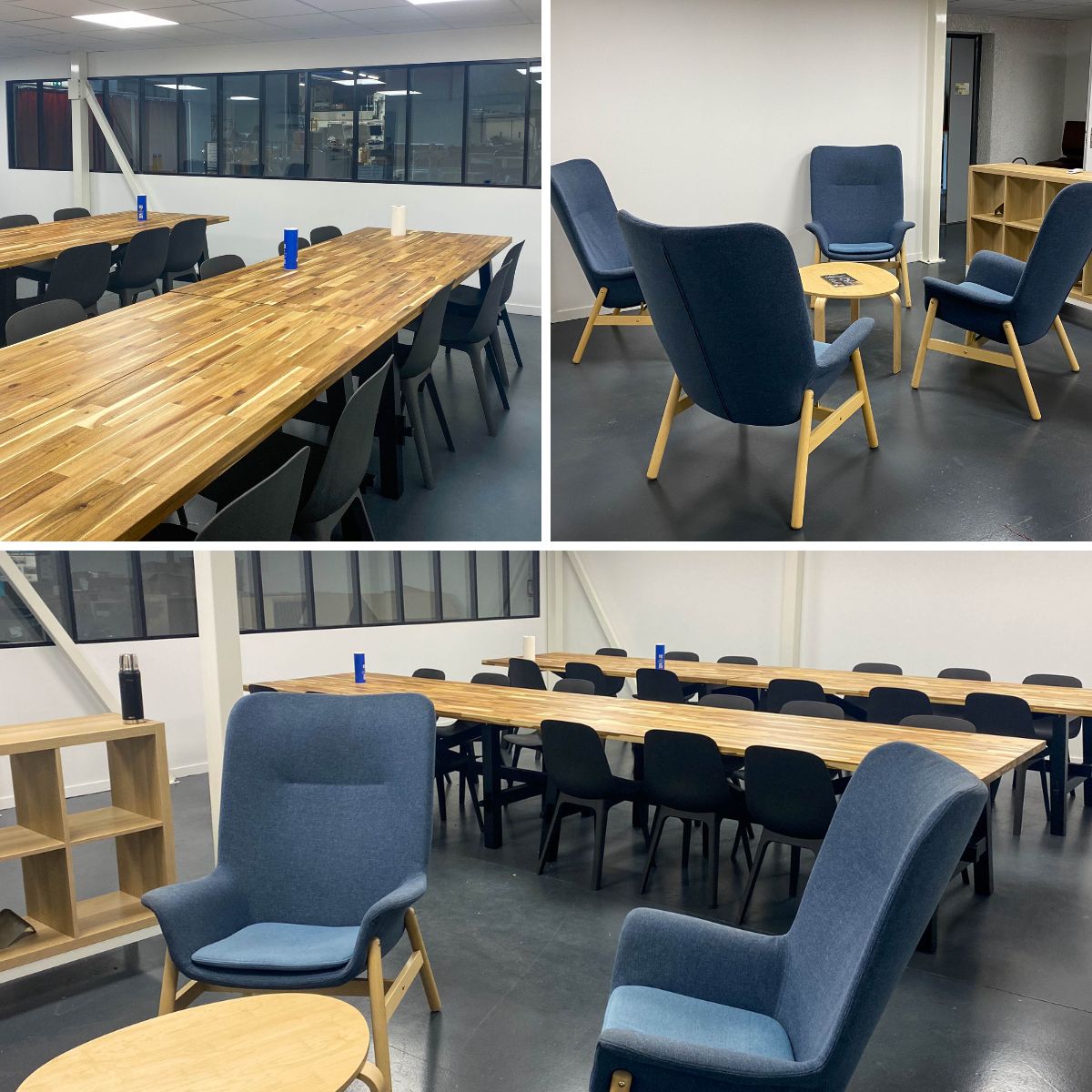 End of the extension of our refectory in Dagneux