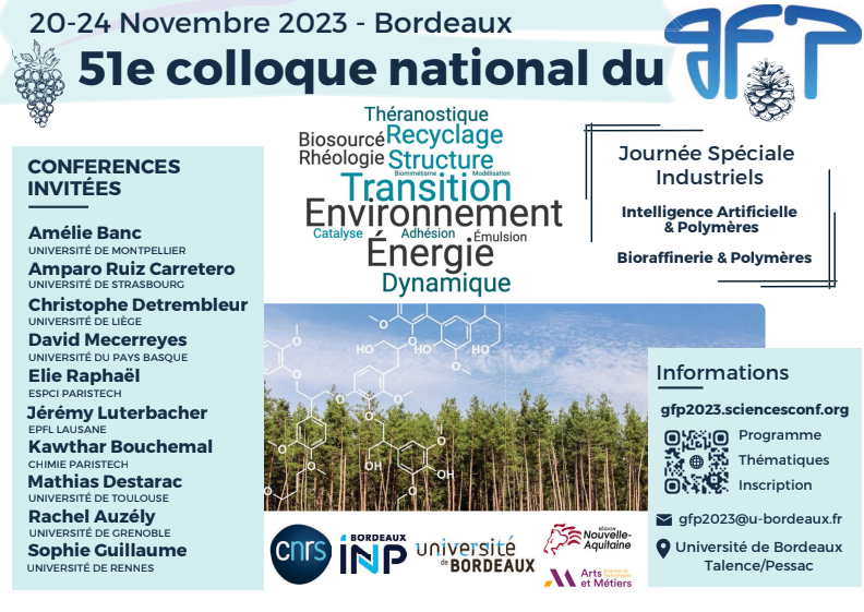 JoinUs at the 51st GFP National Symposium – November 20-24, 2023 – Bordeaux, France JoinUs at the 51st GFP National Symposium – November 20-24, 2023 – Bordeaux, France
