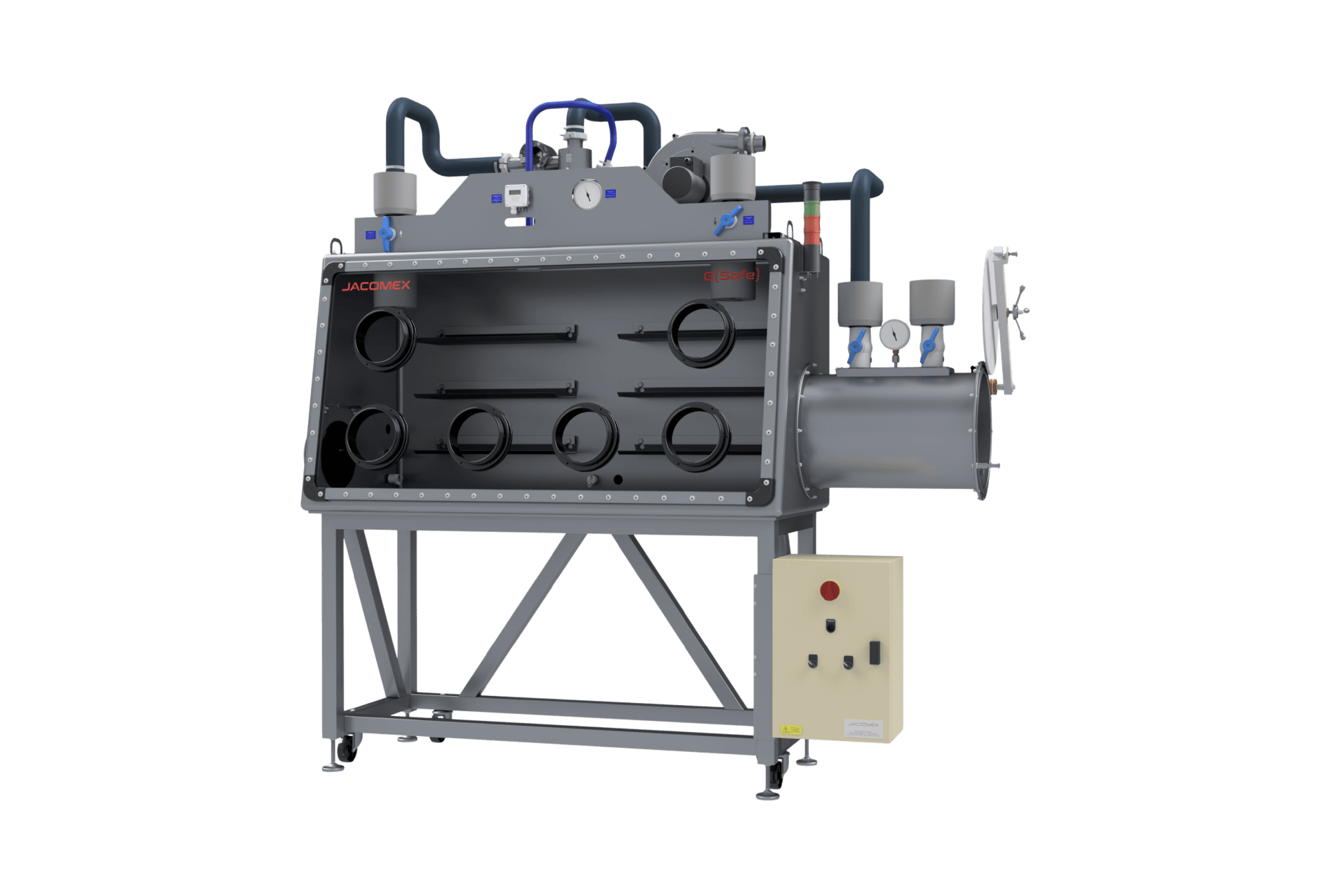 Gsafe Sistema de Glovebox de contención de alta integridad Jacomex bajo presión negativa de aire filtrado