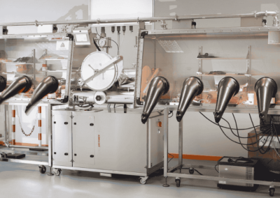 Comprobadores de baterías para cajas de guantes