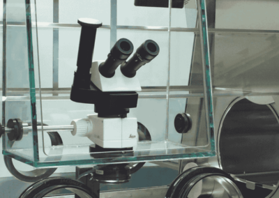 Microscopio para caja de guantes